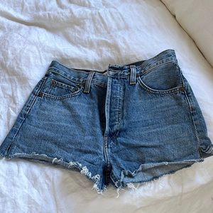 Re/done Jean shorts